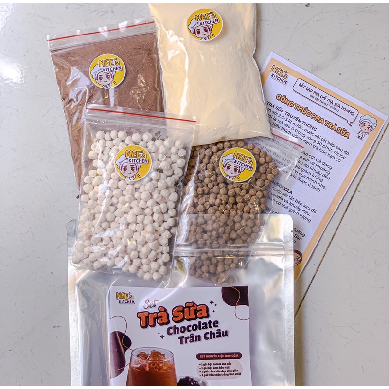 Set nguyên liệu trà sữa chocolate trân châu siêu ngon (25-30 ly/set). | BigBuy360 - bigbuy360.vn