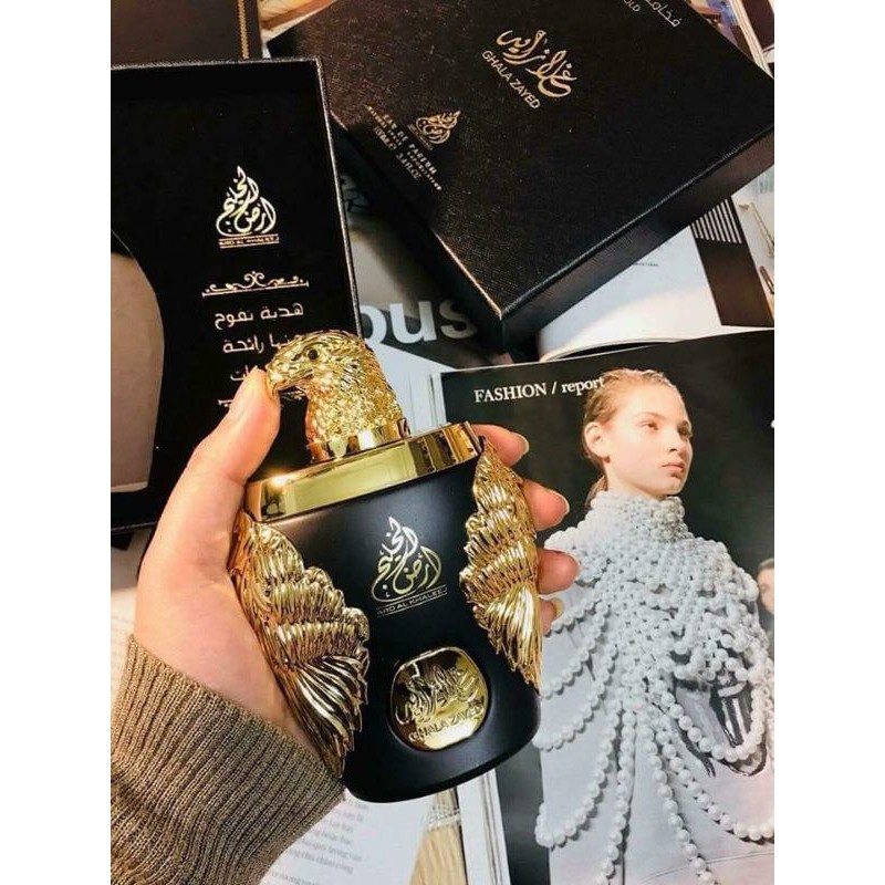 Nước hoa Dubai Đại Bàng Vàng Ghala Zayed Luxury Gold 100ml, Hương Gỗ Nam tính mạnh mẽ đầy sức hútm