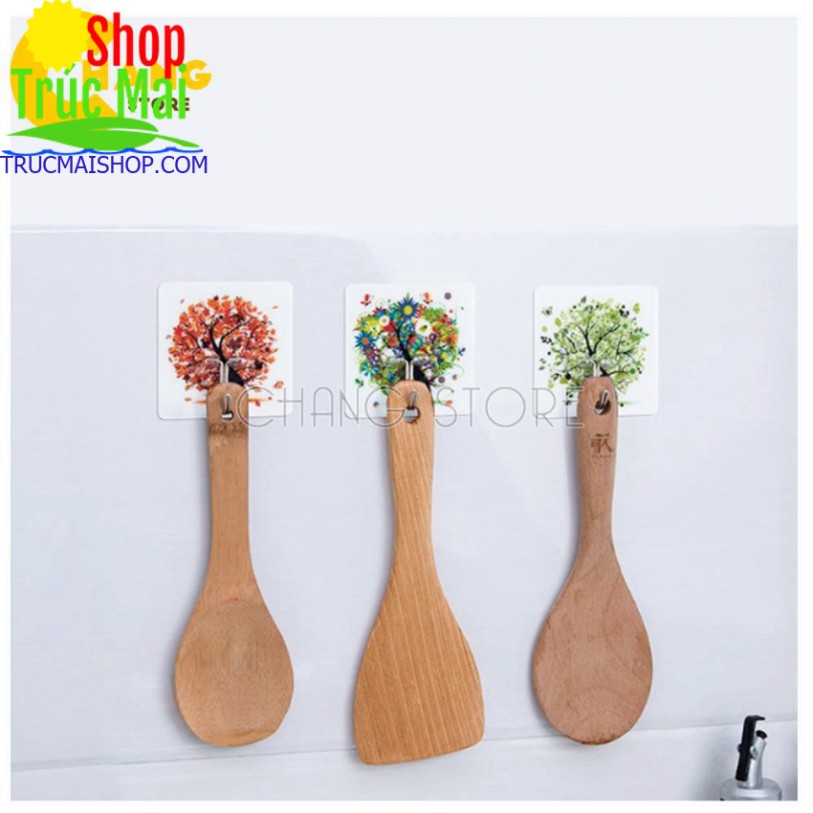 Móc Dán Tường Treo Đồ Họa Tiết 3D Siêu Dính Chịu Lực Tốt