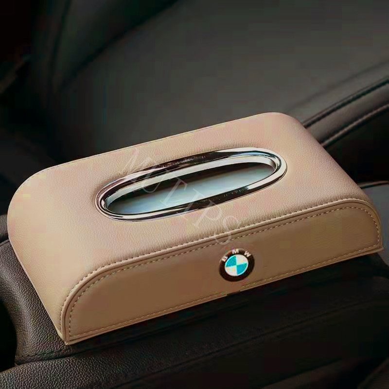Hộp Đựng Khăn Giấy Bằng Da Cao Cấp Cho Xe Hơi BMW F10 F30 E39 E60 F25 X3 E83 X5 F15 E36 X1 E84 F48 E46 E30 E90