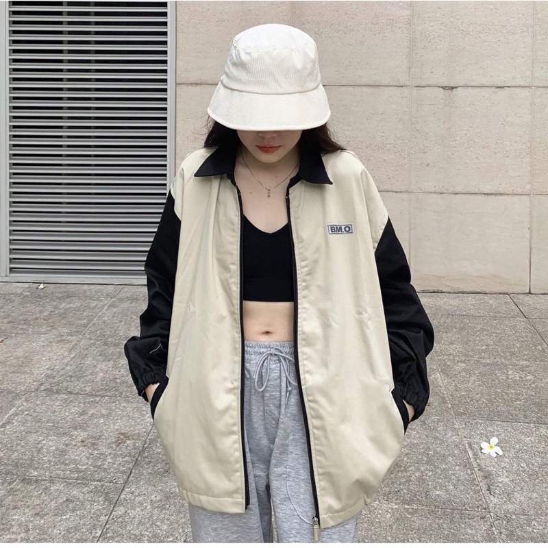 Áo khoác thu đông unisex có cổ chất kaki 2 lớp dày dặn (ảnh thật)