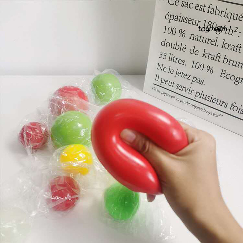 toymall 4.5cm Luminous Sticky Ceiling Wall Squeeze Throw Target Ball Decompression Toy