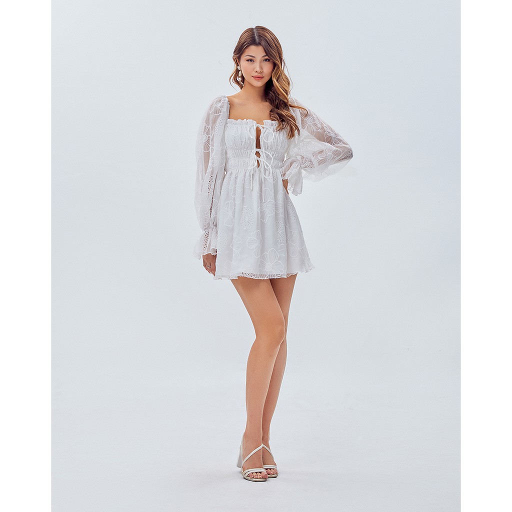 Đầm xòe SheByShj tay phồng cột dây ngực - Vanessa Dress | BigBuy360 - bigbuy360.vn