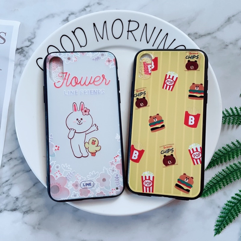 Ốp iphone X/Xs Viền Nhựa Dẻo Nhiều Hình Siêu Đáng Yêu