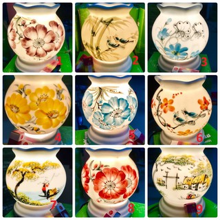Đèn xông tinh dầu gốm sứ Bát Tràng cao cấp ( cỡ trung 12cm)