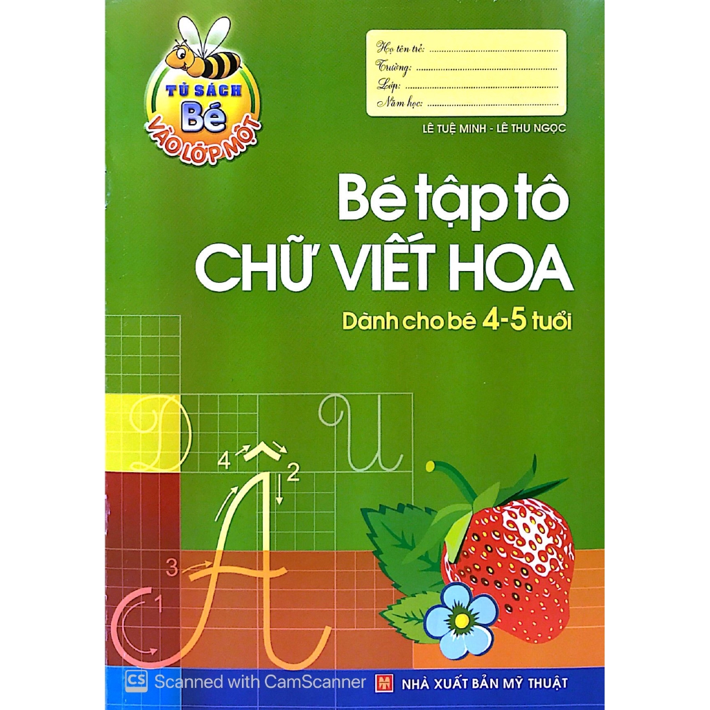 Sách - Tủ Sách Cho Bé Vào Lớp 1 - Bé Tập Tô Chữ Viết Hoa - Dành Cho Bé 4-5 Tuổi