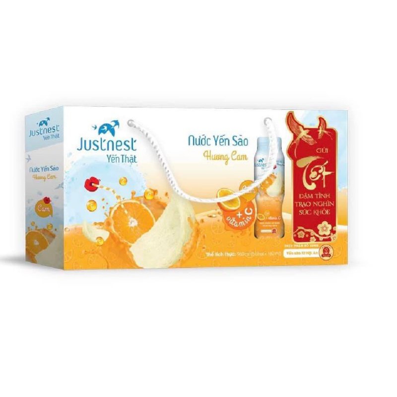 NƯỚC YẾN THẬT JUSTNEST HỘP 6 CHAI (kèm túi giấy ) 5.2022 | BigBuy360 - bigbuy360.vn