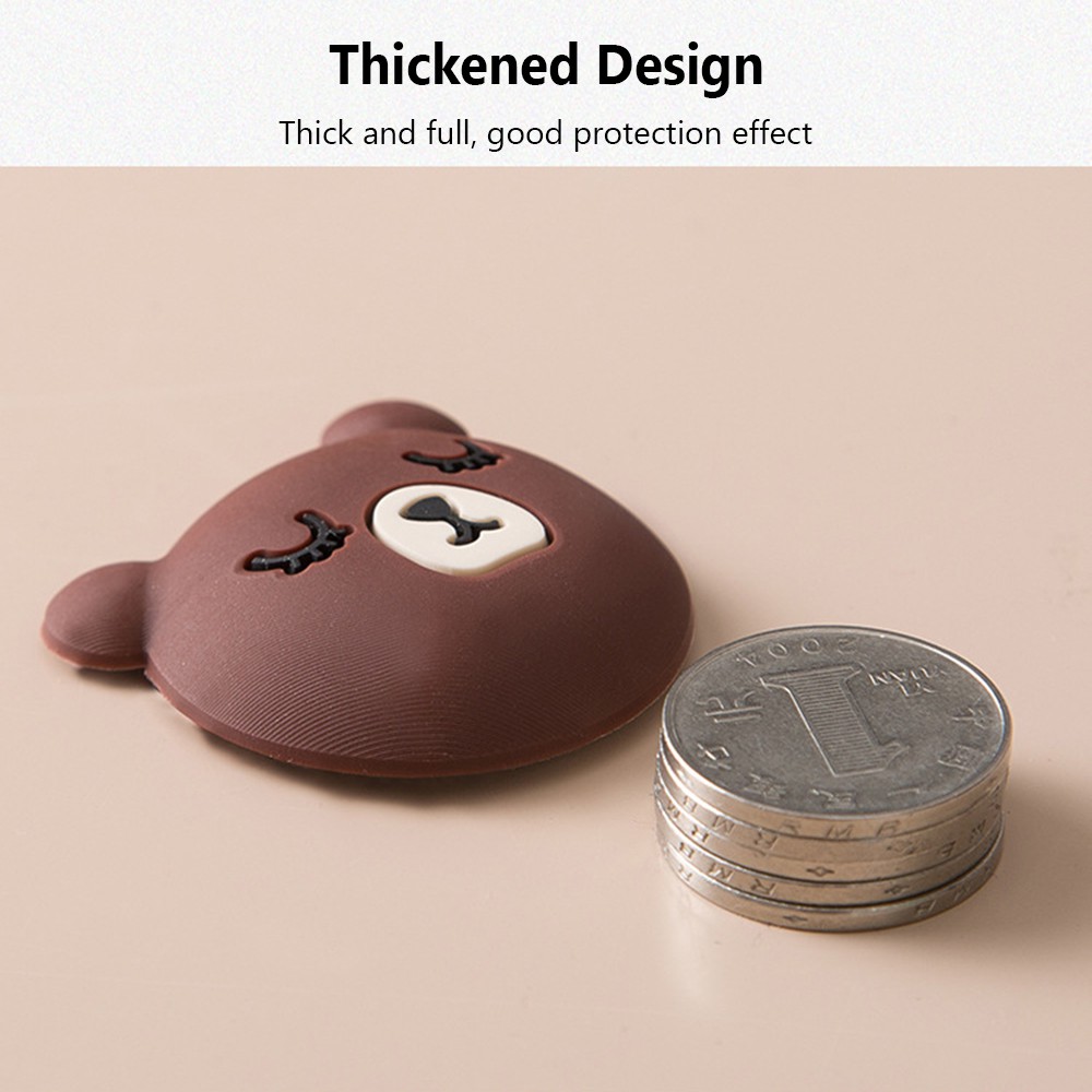 Miếng Silicon Dán Tường Chống Va Đập Mạnh Họa Tiết Hoạt Hình Dễ Thương