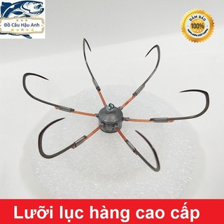 Lưỡi lục chì đúc A, lưỡi câu lục thép nga siêu bén siêu bền.