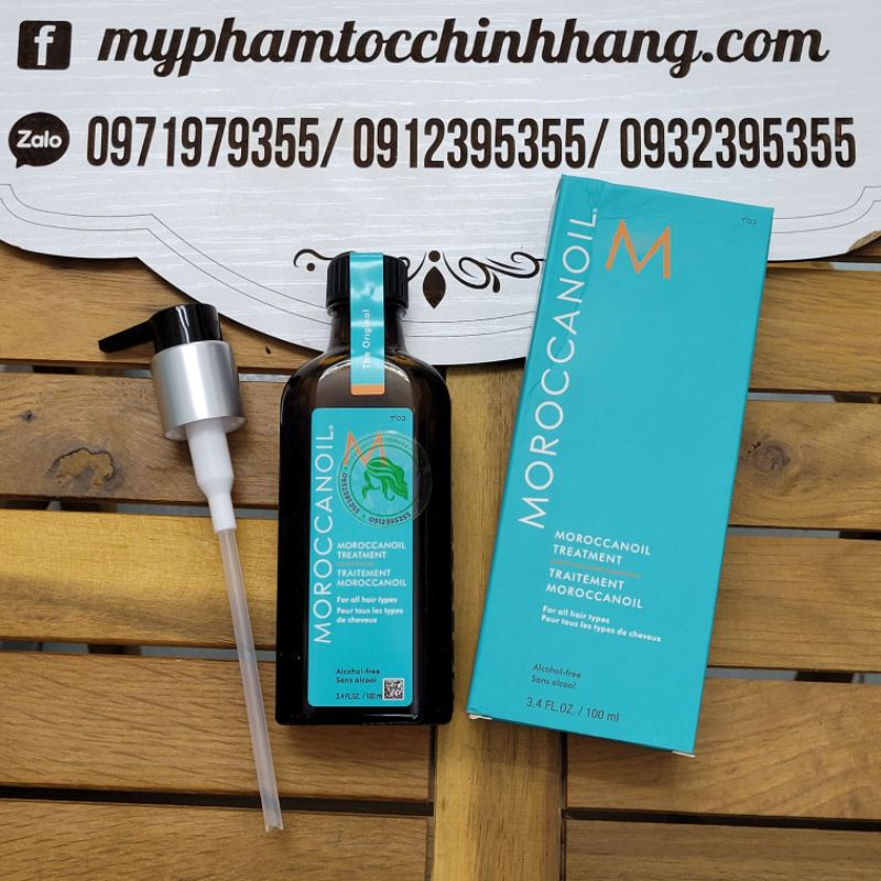 Dầu dưỡng tóc Moroccanoil treatment 100ml +25ml trong set magic of shine