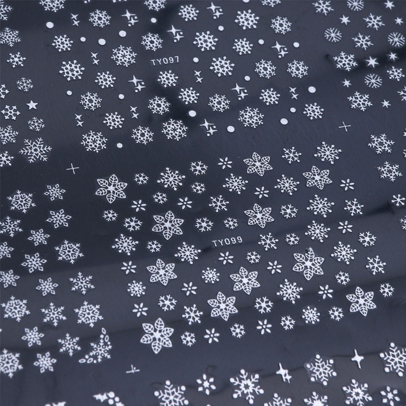 Miếng Dán Trang Trí Móng Tay Họa Tiết Giáng Sinh Chất Liệu Acrylic