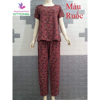 (Hỏa Tốc) Size 3 (55-65kg) Quần Dài ĐỒ BỘ mặc nhà BIG SIZE TÔN lanh NHUNG TRUNG NIÊN của ShopThanhThanh