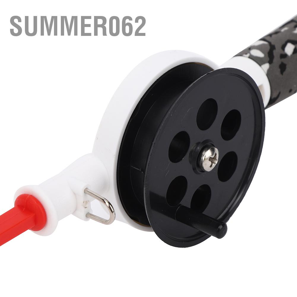 Summer062 34cm Durable Portable Integrated Outdoor Children Winter Ice Fishing Rod with Reel Accessories