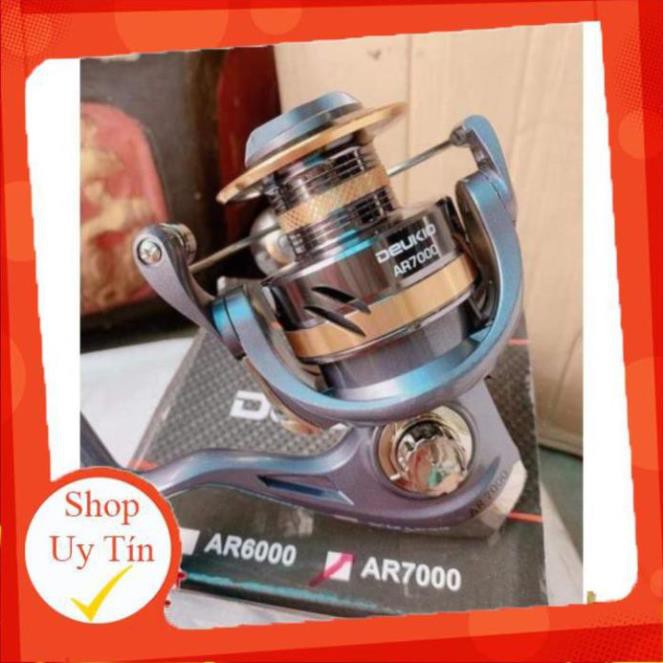 Máy Câu Cá DEUKIO AR 2000-7000 Độ Núm Tay Quay Siêu Khỏe