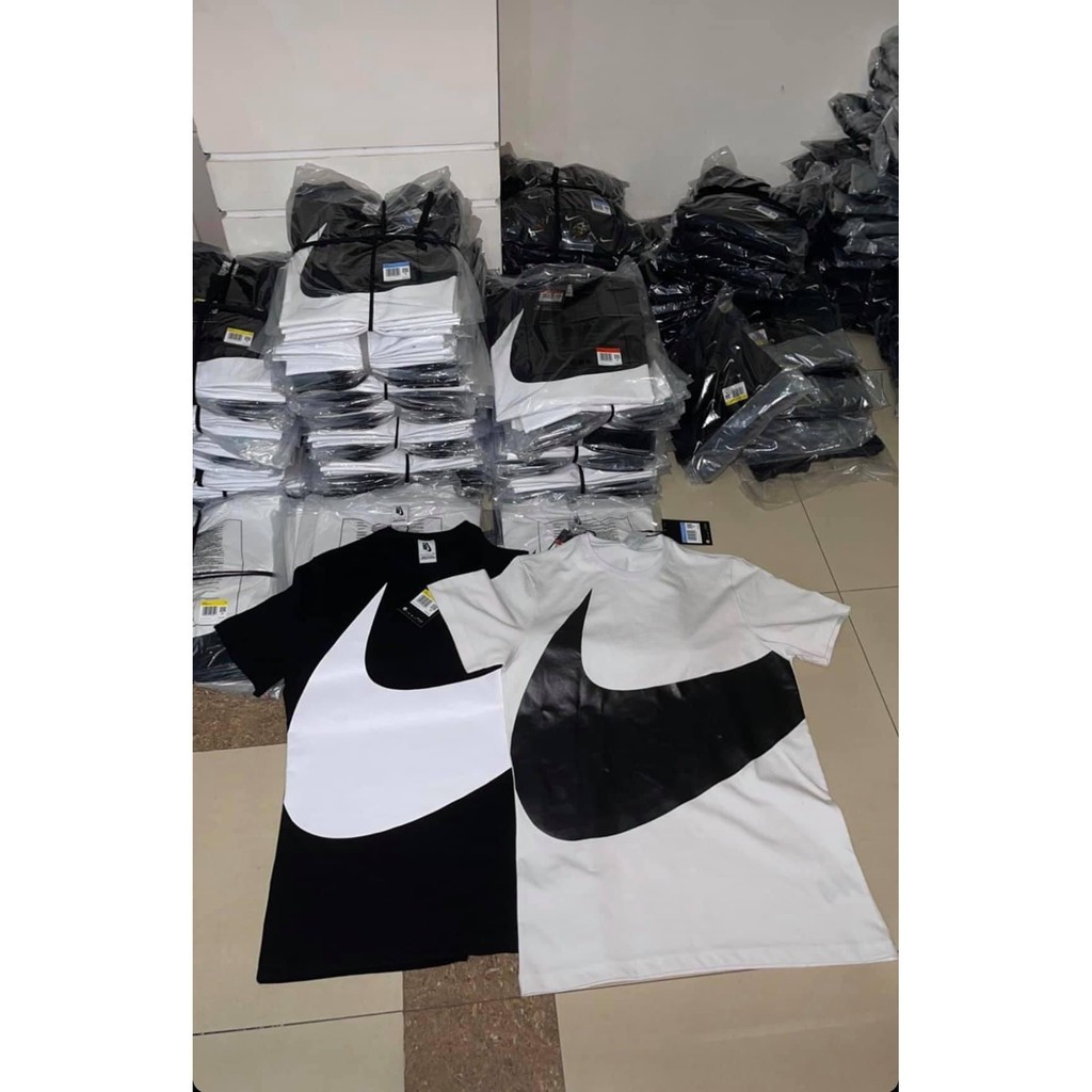 [ẢNH THẬT] Áo Thun Nike Big Logo 💙FREESHIP💙 Áo Đen Trắng - Đồ Cặp Nam Nữ - Phong Cách Hàn Quốc - Hot Trend 2021