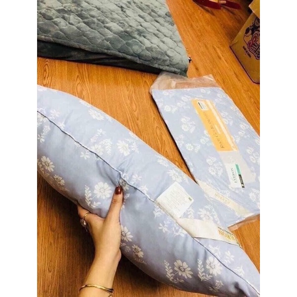 Đôi ruột gối hoa bông hạt loại chuẩn , ruột gối hoa ép hơi có họa tiết 45x65cm - FREESHIP