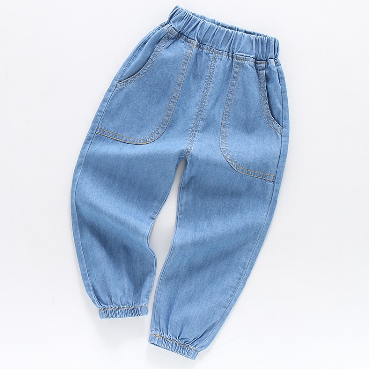 Quần Jeans Ống Rộng Thời Trang Cho Bé Trai