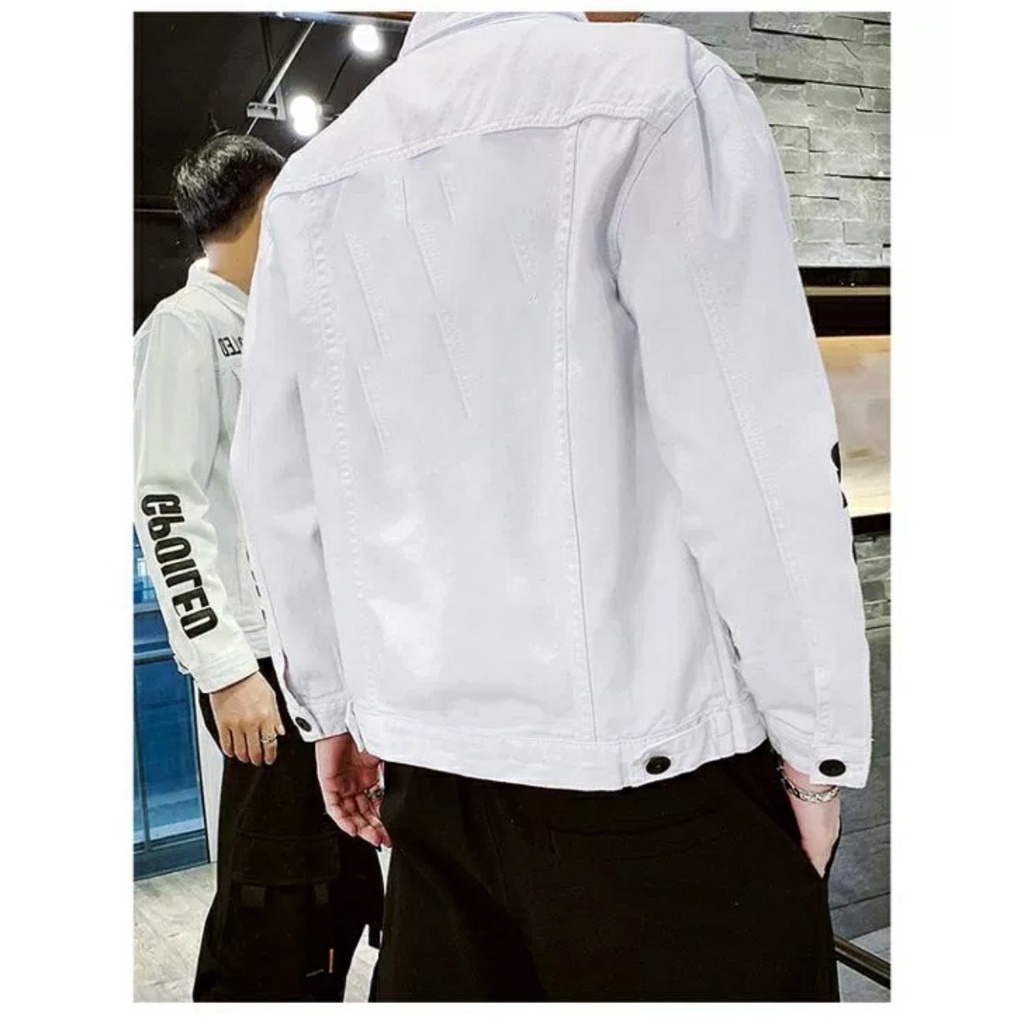 Áo khoác kaki nam nữ unisex Showbiz màu trắng - kaki trắng GP hot hit size 40-72kg