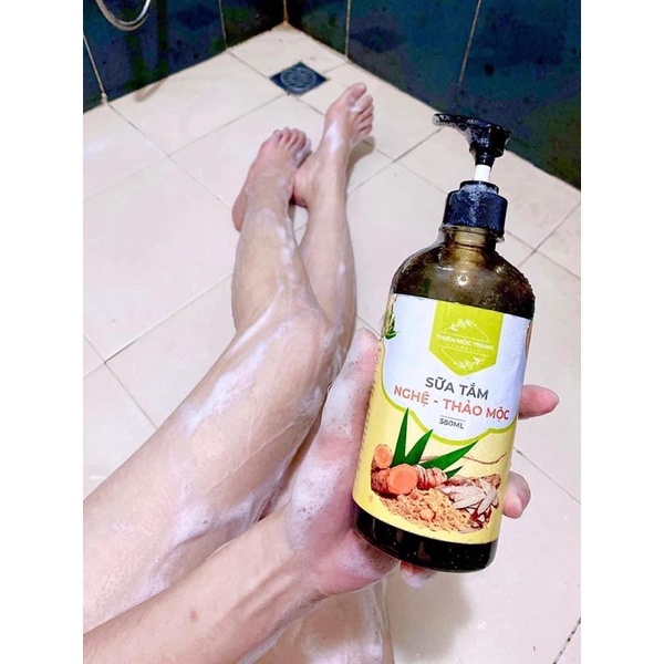 Sữa tắm nghệ thảo mộc Thiên Mộc Trang  - Tặng xơ mướp kèm