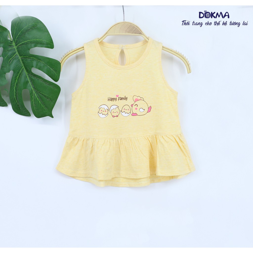 [DOKMA] Áo-váy sát nách (Ba lỗ) mẫu mới 2021 siêu mát-mềm ( Sz 9-36m)