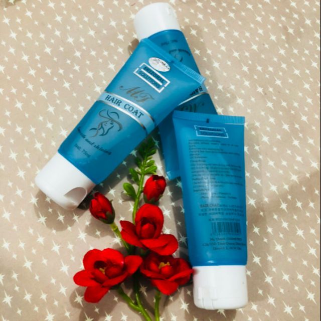 Gell vuốt tóc màu xanh hair coat