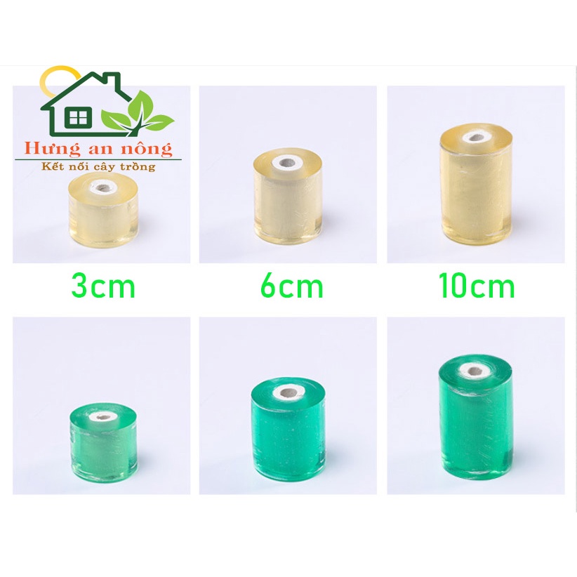 Băng keo ghép cành tự dính chất liệu nhựa PE cao cấp cuộn 3cm - 6cm
