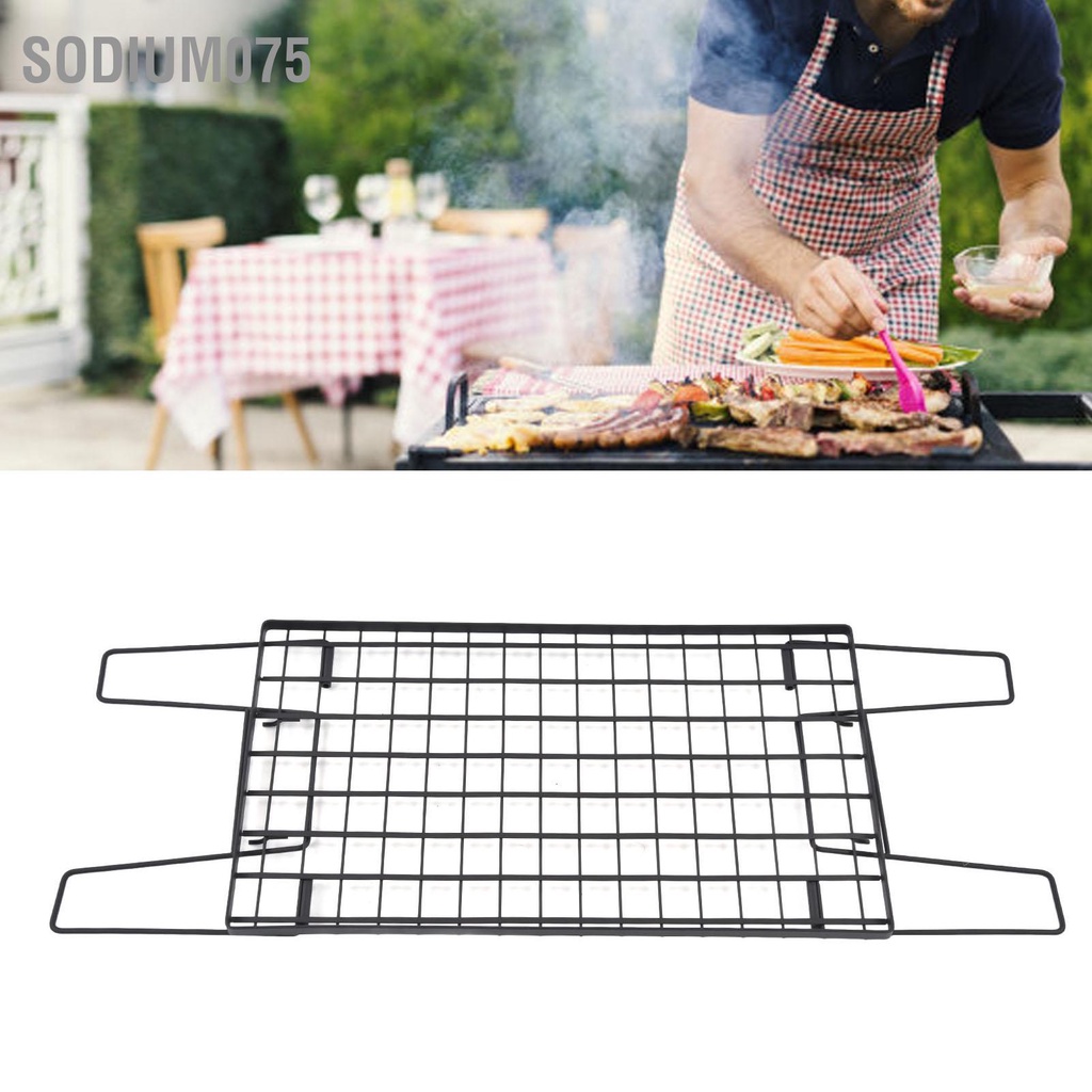 Sodium075 Bàn nướng gấp Có thể gập lại dễ dàng để làm sạch di động cho tiệc cắm trại ngoài trời