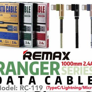 Cáp lightning remax rc-119 sạc nhanh quấn lò xo 2 đầu dành cho iphone