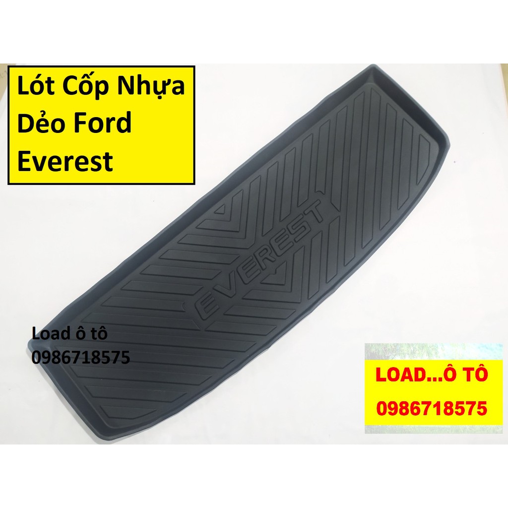 Lót cốp nhựa xe Ford Everest 2023-2018 Mẫu Nhựa Dẻo Cao Cấp Nhất Thị Trường