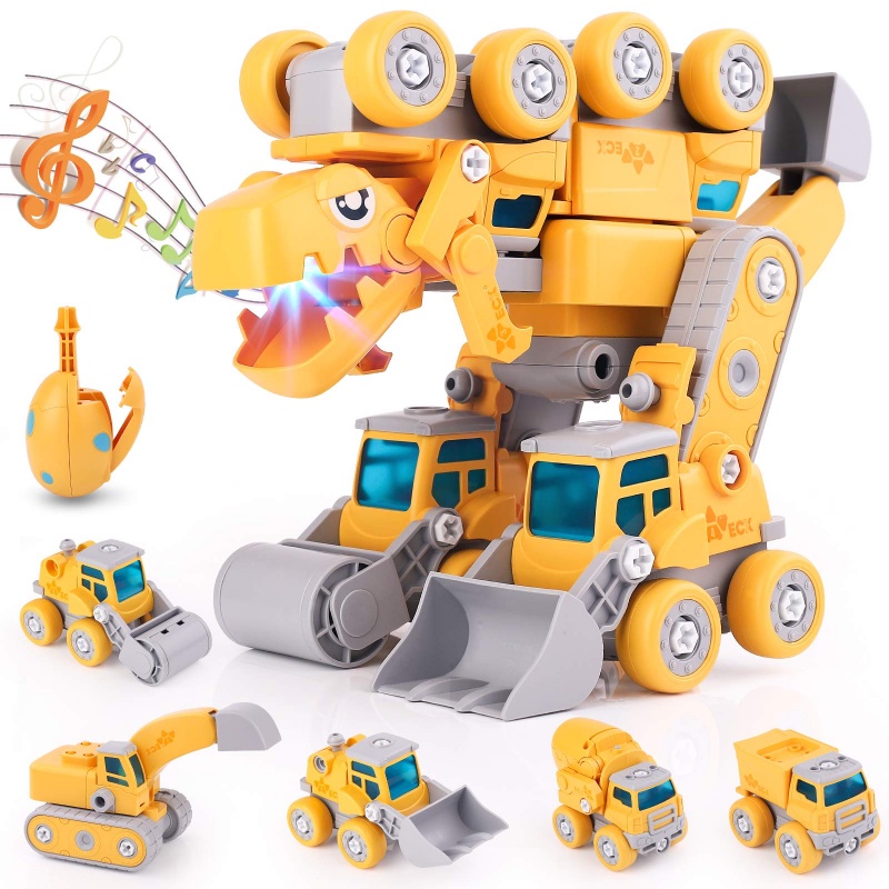 Đồ Chơi Lắp Ráp Robot Khủng Long Biến Hình 5 Trong 1 Cho Bé