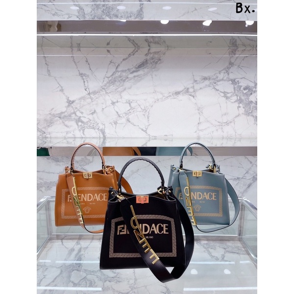 Túi xách Fendì tote sz 30cm chất da bò