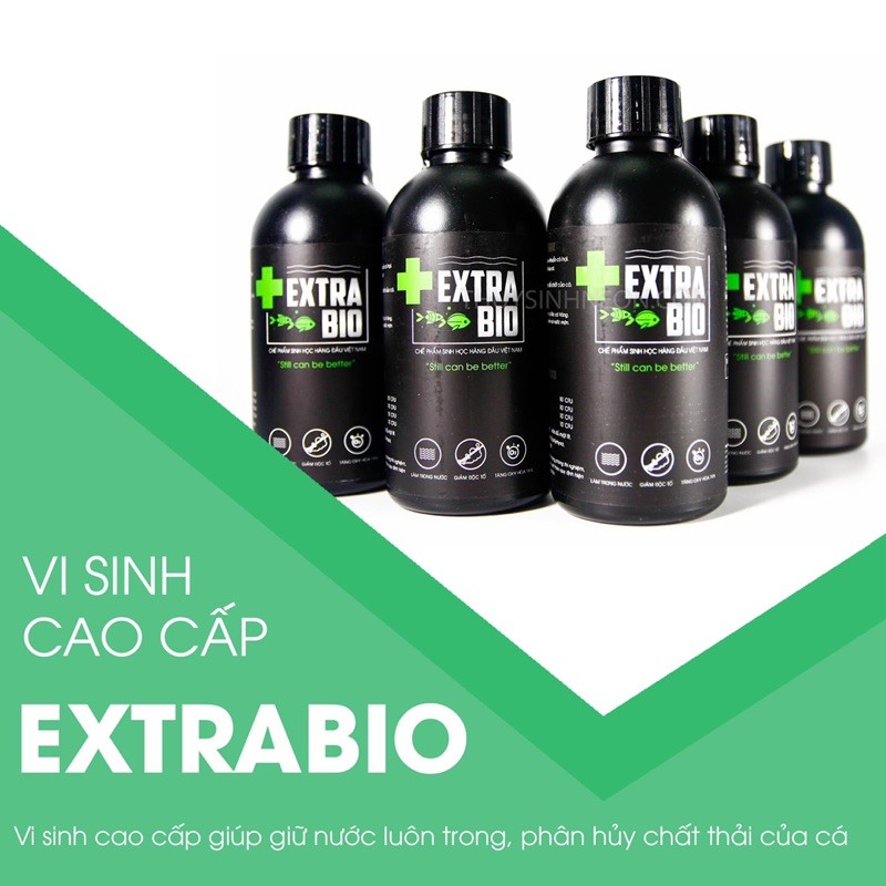 Men Vi Sinh EXTRA BIO 250ml, 500ml, 1000ml cho bể cá cảnh, bể Koi