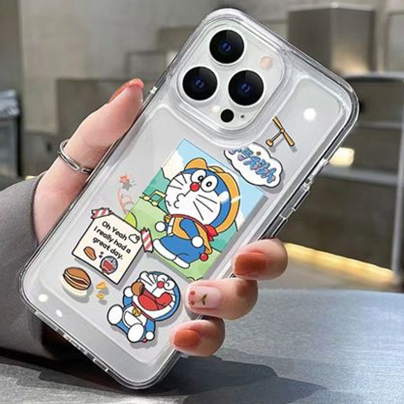 Ốp Điện Thoại TPU Silicon Mềm Trong Suốt Chống Sốc In Hình Mèo Dễ Thương Cho IPhone 14 13 12 Pro Max 11 XS XR X 8 7 6S Plus