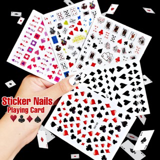 Sticker 3D - Hình Dán Móng Tay Bài Tây