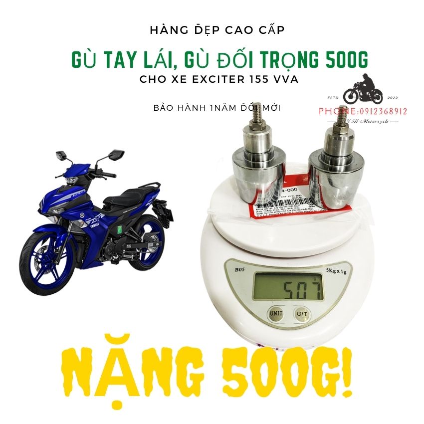 Gù Chống Rung Tay Lái SH 350i Cho Dòng Yamaha Exciter 155, exciter 150, Exciter 135, EX 150 Tặng Cục Căn Nhôm
