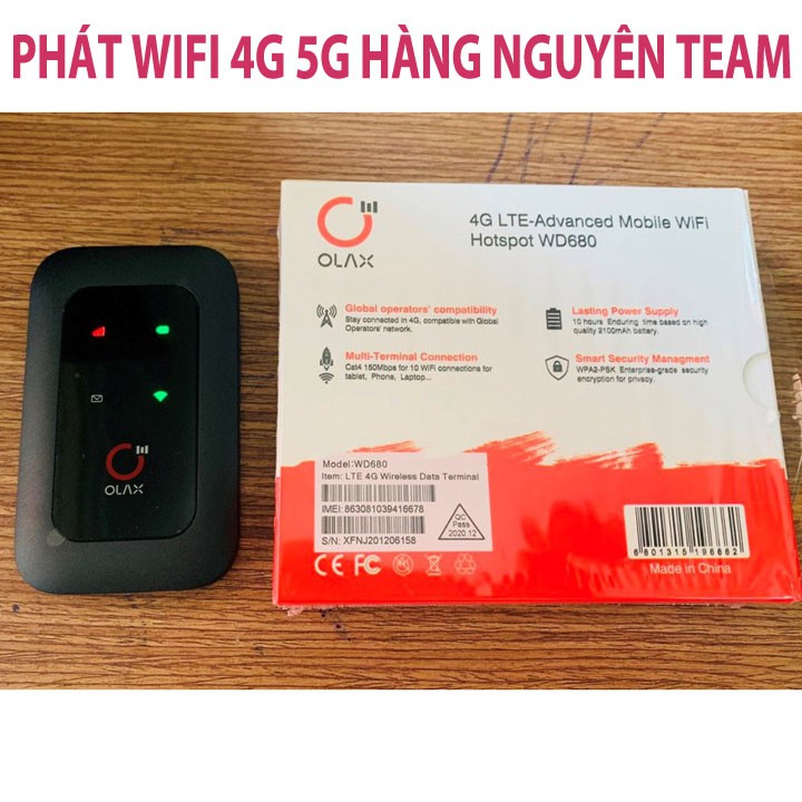 ( Lỗi 1 Đổi 1 ) Cục Phát WiFi 4G Không Dây , Nhỏ Gọn Tiện Lợi , Hot Nhất