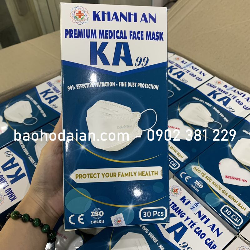 Khẩu trang 4D Khánh An KA99 hộp 30 cái