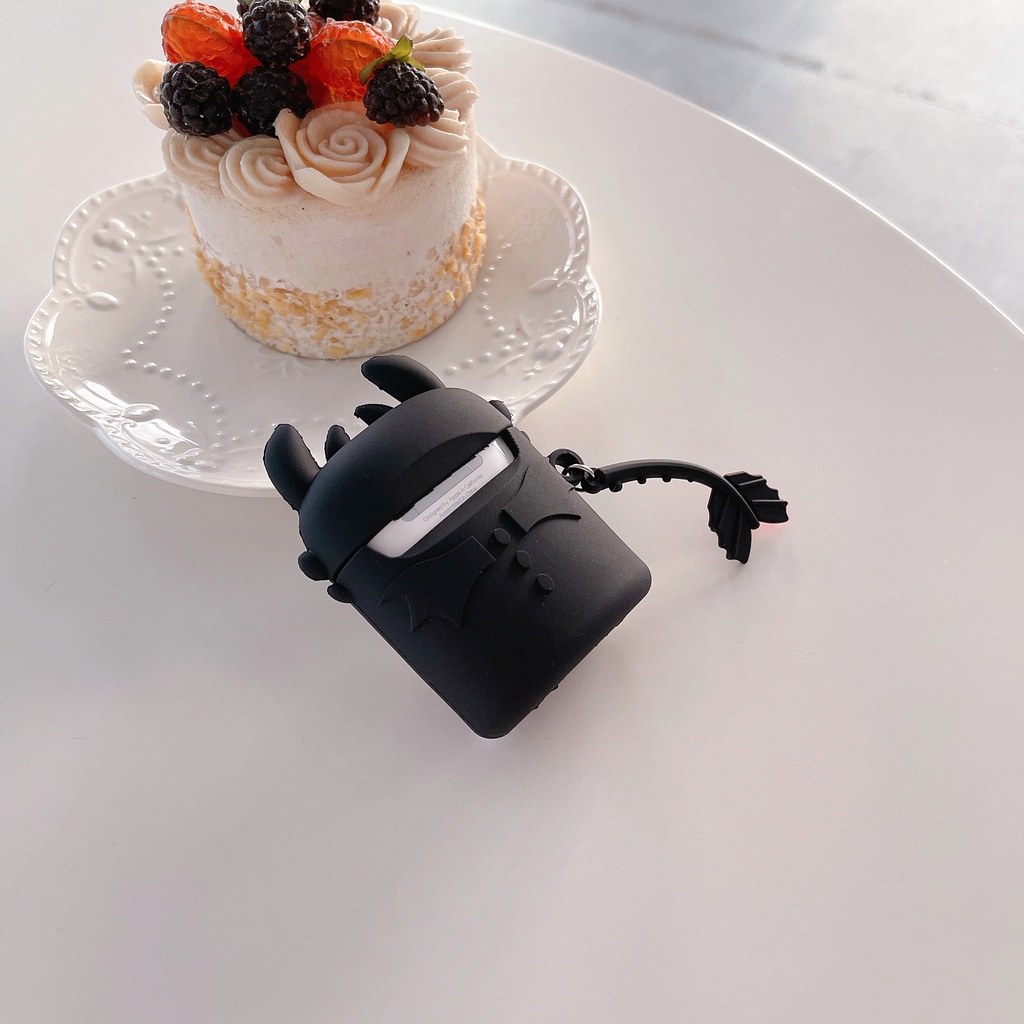 Vỏ Bảo Vệ Hộp Sạc Tai Nghe Airpods 3/1/2 pro bluetooth Không Dây Chất Liệu Silicon Mềm Họa Tiết Hoạt Hình 3D