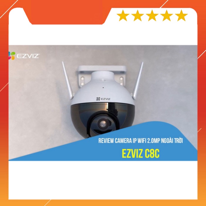 Camera ngoài trời wifi EZVIZ C8C Full HD 1080P xoay 360 độ Tích hợp AI -Có màu ban đêm , ezviz c6n