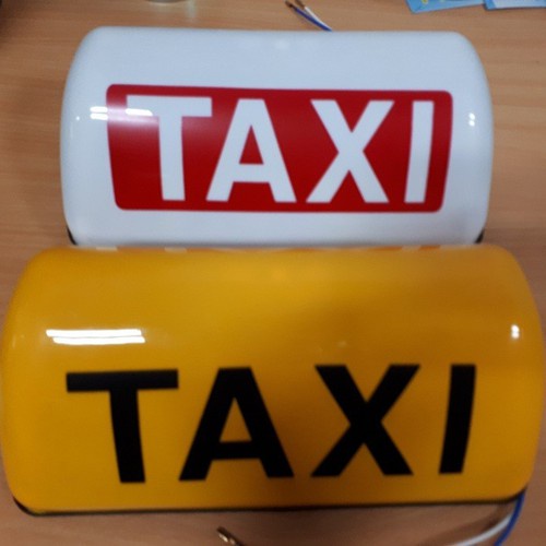 Mào TAXI có đèn, đế nam châm,gồm 2 màu vàng và trắng