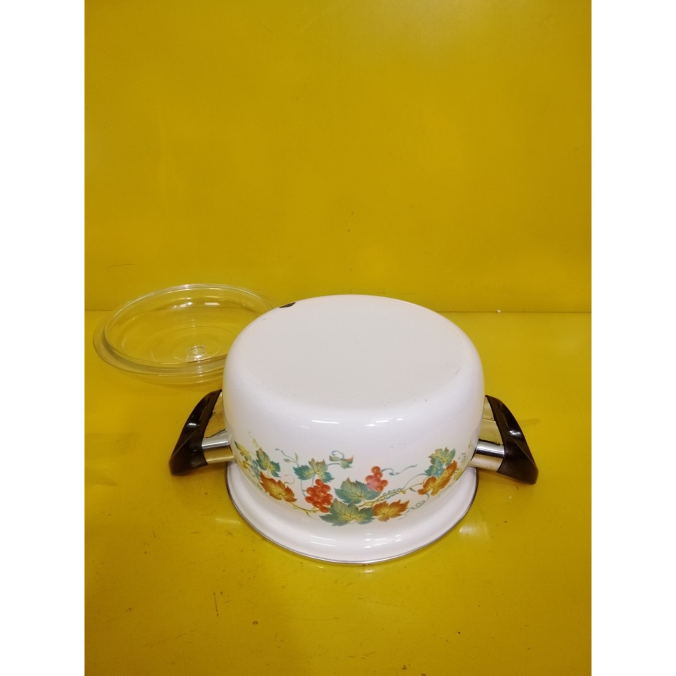 Nồi men nội địa Nhật, size 21cm, cao 12cm (mã 680), Dùng được bếp từ