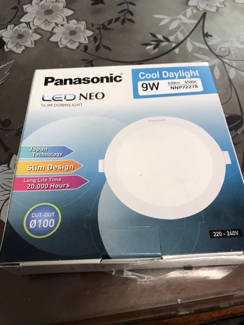 Đèn Led Âm Trần Siêu Mỏng 9W Panasonic Phi 100 ( made in Indonesia)