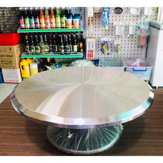 Bàn xoay trang trí bánh kem inox