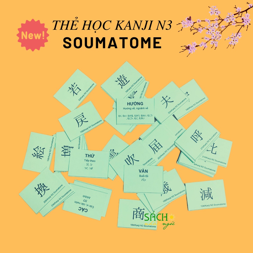 Bộ thẻ  học Kanji Soumatome N3