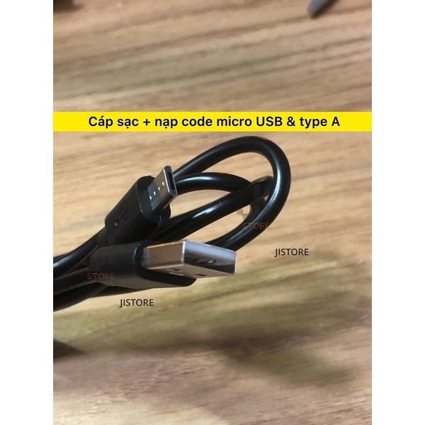 Dây cáp micro USB sạc, nạp code, dữ liệu, data… dài 1m