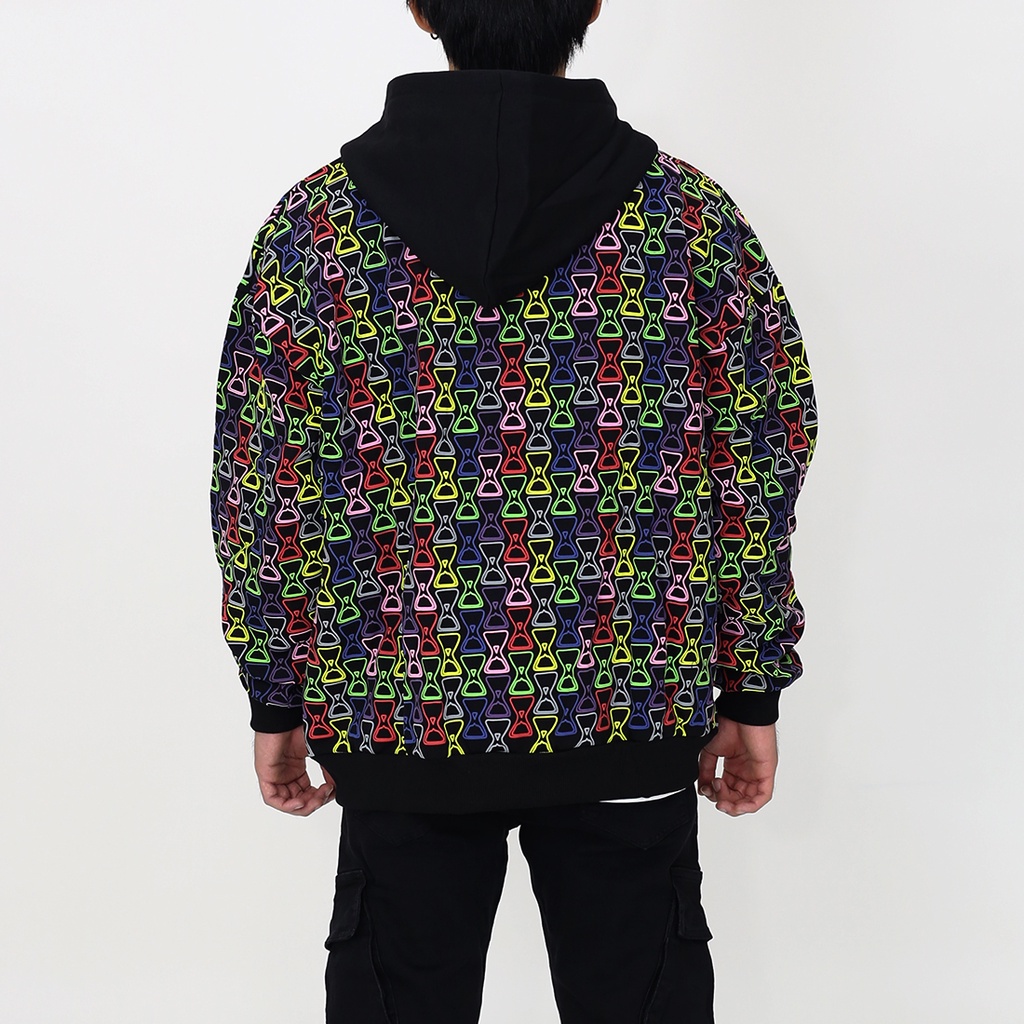 Áo khoác nỉ NEEDS OF WISDOM Multicolor Puff Zip Hoodie