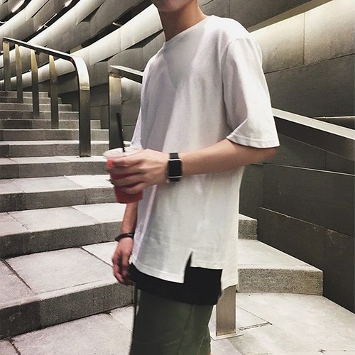 Áo Thun LAYER 4 XẺ TÀ UNISEX | BigBuy360 - bigbuy360.vn