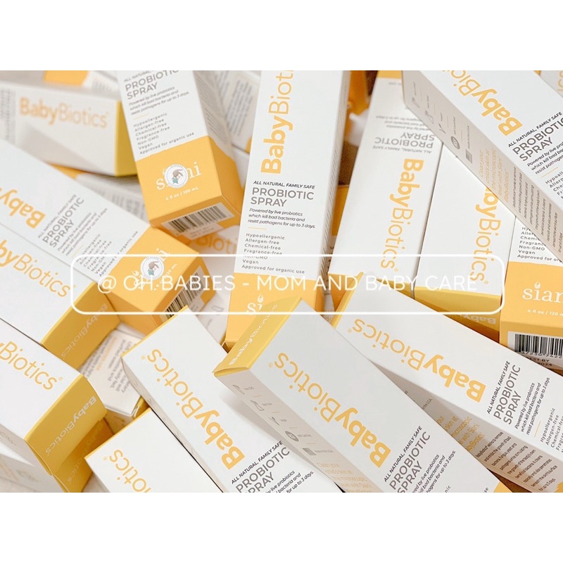 Chai xịt bảo vệ cho bé Babybiotics - Mẫu mới nhất 2021 [OH BABIES]