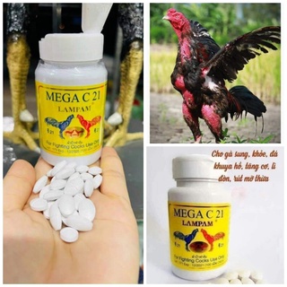 SHOP THUỐC GÀ ĐÁ. MEGA-C21 thuốc nuôi cao cấp dành cho gà đá [ 1 HỘP 100 VIÊN ] --MEGA C21