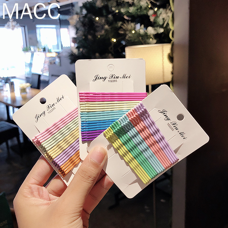 Kẹp tóc 1 màu thời trang phong cách Hàn Quốc cho nữ